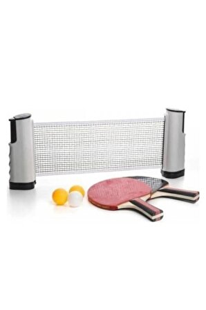 Masa Tenisi Spor Ve Eğitim Seti Tüm Masalara Uyumlu Portatif File Ve Ping Pong Ekipmanları AT53YT0053