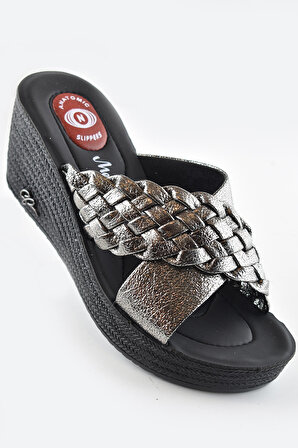 5006 Rahat Dolgu Taban Günlük Kadın Terlik Ayakkabı Sandalet