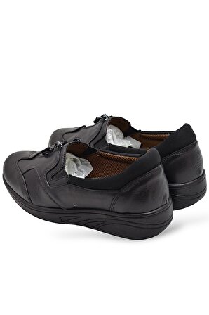 4213 Tam Ortopedik Taban Hakiki Deri Kadın Ayakkabı Günlük Anne Ayakkabısı