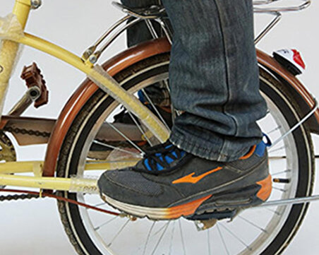 Bisiklet Arka Mil Bağlantılı Katlanabilir Basamak