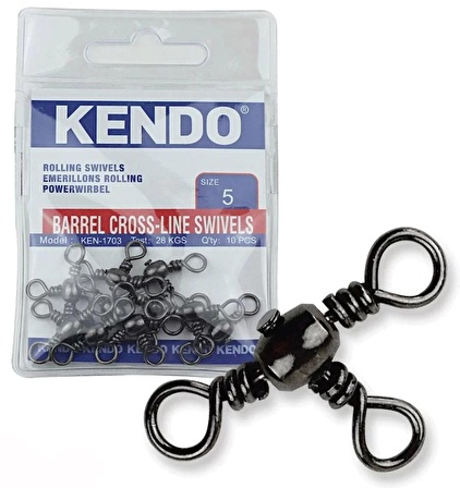 Kendo Barrel Cross-Line Swivels 10 Adet Kendo-2-0 6 Adet