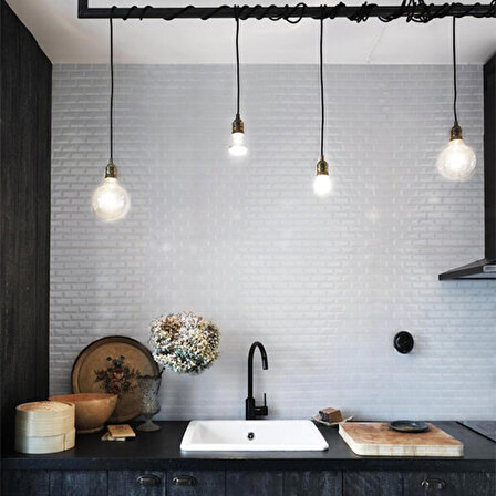 Mutfak tezgah arası, Havuz, Sauna, Spa, tüm zemin, duvar ve yüzeyler için 25x50x45 mm Beyaz Cam Mozaik