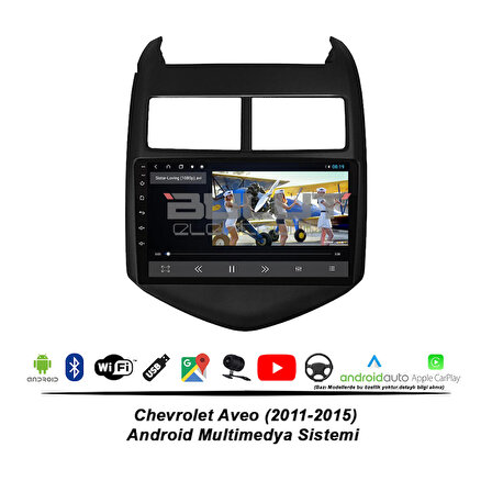 Chevrolet Aveo Android Multimedya Sistemi (2011-2015) 2 GB Ram 16 GB Hafıza 4 Çekirdek İphone CarPlay Android Auto Navibox