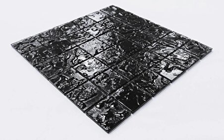 Mutfak tezgah arası Kristal Cam Mozaik. Cam ölçüleri: 48x48x6 mm. File ölçüsü: 30x30 cm. ( 1 Koli = 11 File Karo = 1 m2 Fiyatıdır )