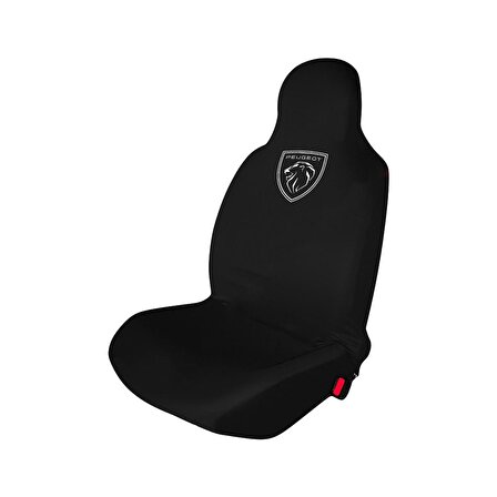 Peugeot Partner Penye Oto Koltuk Kılıfı - Marka Yeni Logo Baskılı - Siyah