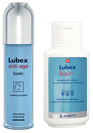 Lubex Set 1 -  Lubex Anti Age Tonic 120ml- Lubex Hair Besleyici Şampuan 200ml