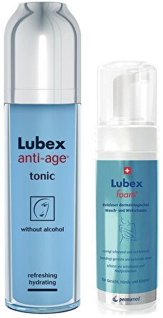 Lubex Set 2 - Lubex Anti Age Tonic 120ml- Lubex Cleansing Foam 150 ml