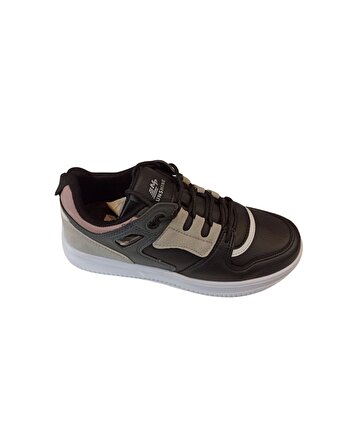 M.P. 222-2722 Zn Kadın Siyah-Krem Sneaker Ayakkabı