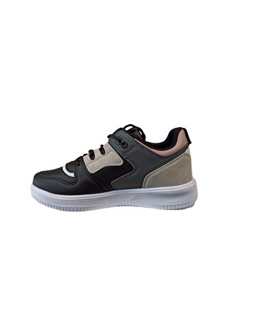 M.P. 222-2722 Zn Kadın Siyah-Krem Sneaker Ayakkabı