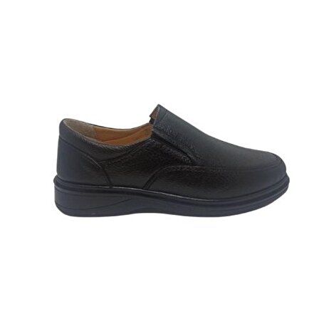 Riverland Hakiki Deri Erkek Siyah Comfort Ayakkabı-2