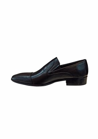 Brunossi Erkek Siyah Hakiki Deri Klasik Ayakkabı-2