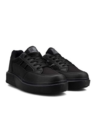 Darkstep 151 Siyah Anorak Kalın Taban Sneaker Ayakkabı 