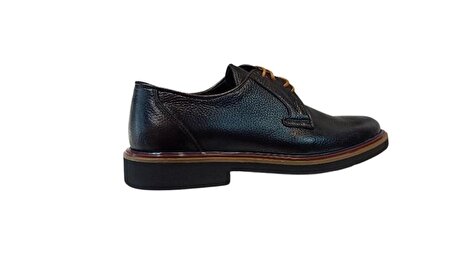 Cem Pekşen 203 Erkek Siyah Hakiki Deri Klasik Ayakkabı