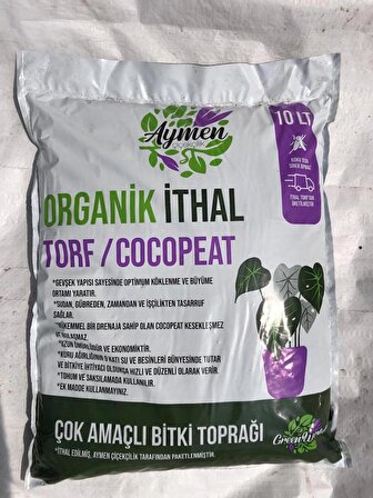 10 Litre Ithal Torf Cocopeat Özel Karışım Saksı Harcı Bitki Toprağı - Kokopit