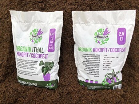 2 Adet Özel Karışımlı Pomza Katkılı 2,5 Litre Iç Dış Mekan Bitki Yetiştirme Toprağı Cocopeat - Kokopit