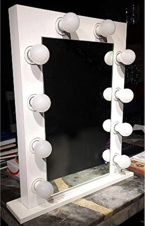 Home | Işıklı Solist Makyaj Aynası | Kulis Aynası | 68x50 Cm | Makyaj Aynası