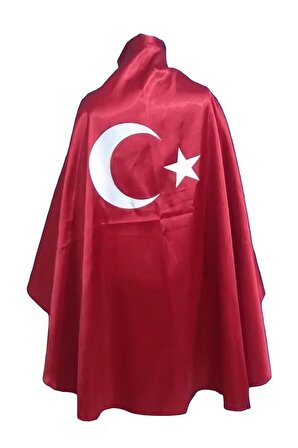 Türk Bayraklı Pelerin 4-14 Yaş