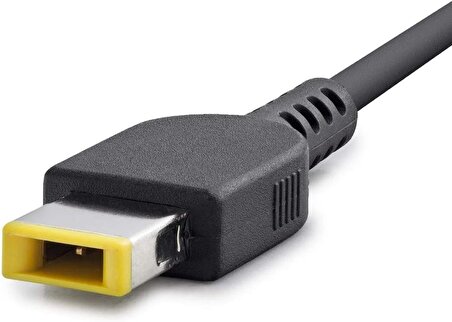 Lenovo Laptop Şarj Adaptörü USB Dikdörtgen Uç pinli Adaptör 20V 3.25A  65watt adaptör