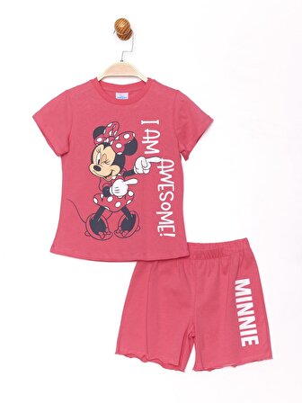 Minnie Mouse Lisanslı Kız Çocuk İkili Takım