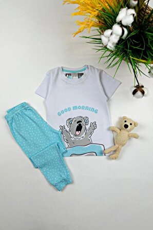 Good Morning Koala Kısa Kollu Kız Çocuk Pijama Takımı