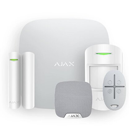 Ajax Sirenli 5 li Başlangıç Alarm Set Akıllı Güvenlik Sistemi ( Ev İçin ) - Beyaz