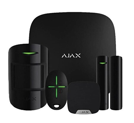 Ajax Sirenli 5 li Plus Alarm Set Akıllı Güvenlik Sistemi  ( Ev İçin ) - Siyah