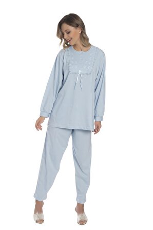 Akala-Dy Pamuklu Anne Penye Kadın Pijama Takım 9012
