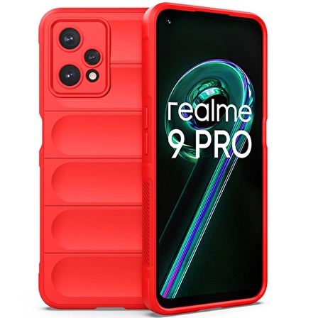 Realme 9 Pro 5G Kılıf Kamera Korumalı İçi Kadife Yumuşak Silikon Kapak + Ekran Koruma