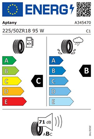 Aptany 225/50 R18 95W RU101 Oto Yaz Lastiği 2023