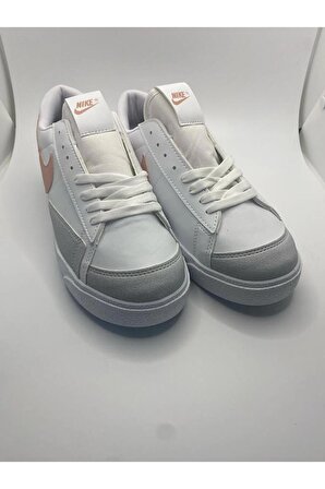 Blazer Sneakers Beyaz Pudra Ayakkabı