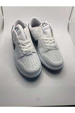 Dunk Unisex Sneakers Beyaz-Siyah Ayakkabı