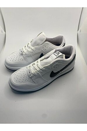 Dunk Unisex Sneakers Beyaz-Siyah Ayakkabı
