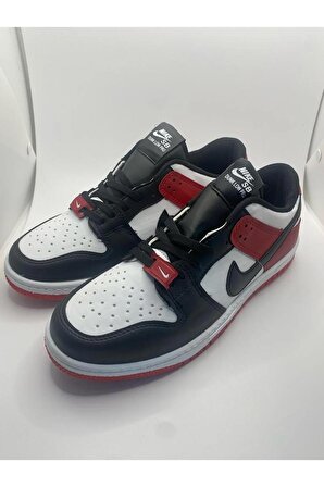 Dunk Unisex Sneakers Siyah Beyaz Kırmızı Ayakkabı