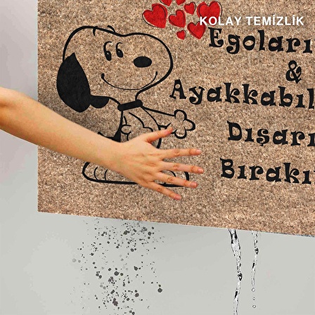 Monnhein Kedi Köpek Komik Tasarımlı Dekoratif Kapı önü Paspas, Dış Mekan/Ev İçi/Banyo/Mutfak/Yatak Odası/Giriş Paspasları