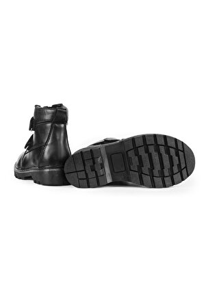 Erkek Çocuk Suya Dayanıklı Kışlık İç Astarlı Bot Ayakkabı 3367