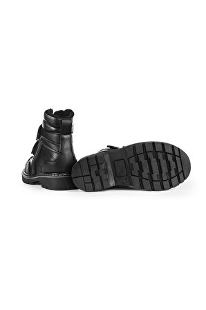 Erkek Çocuk Suya Dayanıklı Kışlık İç Astarlı Bot Ayakkabı 3368