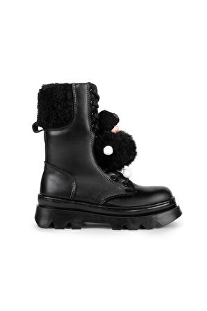 Kız Çocuk Suya Dayanıklı Kışlık İç Astarlı Bot Ayakkabı 3372
