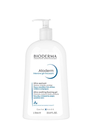 Bioderma Atoderm Hassas ve Kuru Cilt için Temizleyici Yüz Temizleme Jeli 1000 ml 