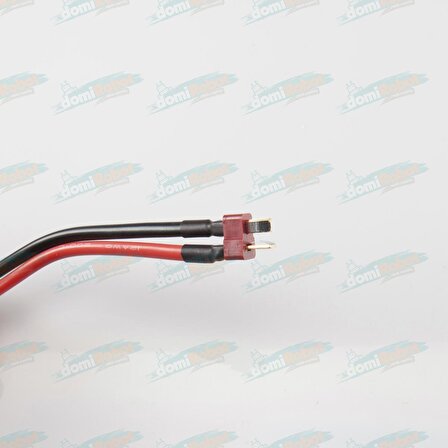 T Plug Erkek Lipo Pil Şarj Kablosu 12AWG L:15cm Standart