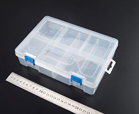 Malzeme Kutusu Çift Katlı Plastik 23.4x16,6x6.2cm