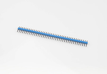 1x40 2.54mm h:12mm Erkek Pin Header - Mavi (10 adet) Standart