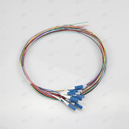 Fiber Optik LC SM G652D F/O Pigtail L:1.2m (12 Renk) Standart
