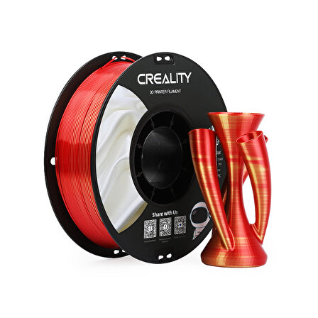 Creality CR-SILK PLA Filament Altın-Kırmızı Çift Renk 1.75mm 1kg Standart