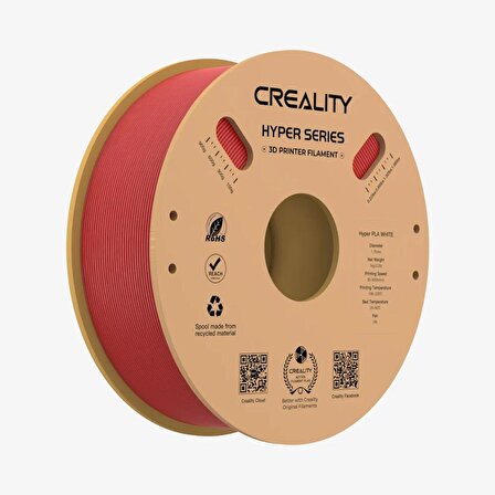 Creality Hyper PLA Filament Kırmızı 1.75mm 1kg Standart