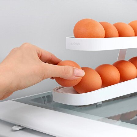 Pratik Buzdolabı Yumurta Organizeri Yumurta Saklama Kabı 14-17 Adet Arası Yumurta Kabı