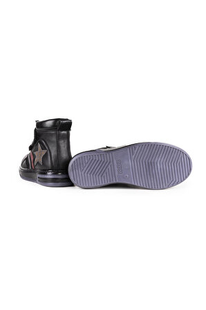 Erkek Çocuk Suya Dayanıklı Kışlık İç Astarlı Bot Ayakkabı 9002