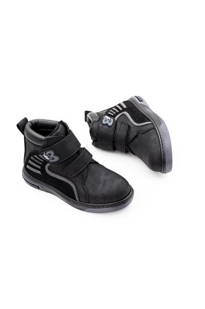 Erkek Çocuk Suya Dayanıklı Kışlık İç Astarlı Bot Ayakkabı 9005