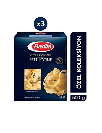 Fettuccine (FETTUCİNİ) Makarna 500 G. 3'lü