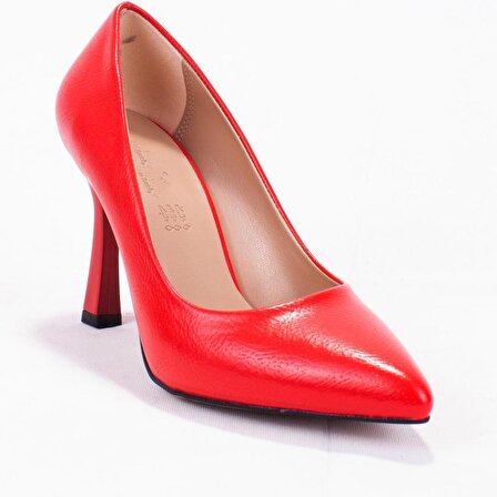 Dagoster DZA07-388451 Kırmızı Stiletto Topuklu Kadın Ayakkabı