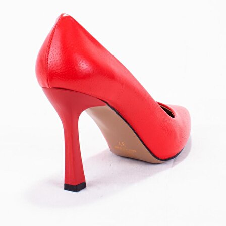 Dagoster DZA07-388451 Kırmızı Stiletto Topuklu Kadın Ayakkabı